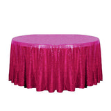 120" Fuchsia Glitz Sequin Round Tablecloth