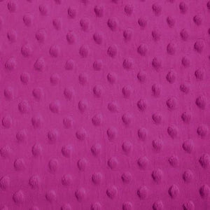 Fuchsia Minky Dimple Dot Fabric