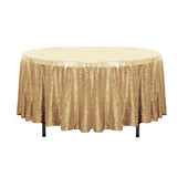 108" Gold Glitz Sequin Round Tablecloth
