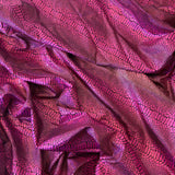 fuchsia Viper Cobra Snake Skin Spandex Fabric