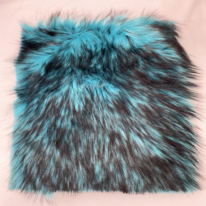 iFabric Turquoise Faux Fake Fur Long Pile Shaggy Fabric