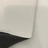 White Luxury Stretch Suede Foam Backed Fabric