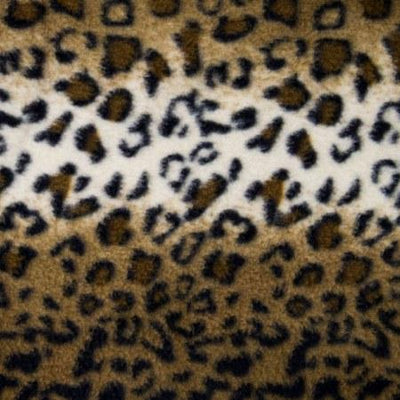 Mocha Snow Leopard Fleece Fabric
