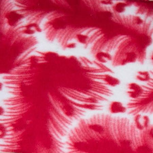 Hurricane Red Leopard Fleece Fabric