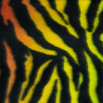 Rainbow Zebra Fleece Fabric