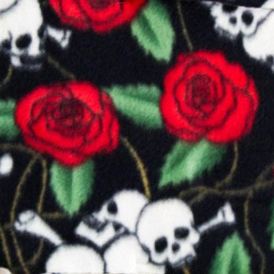 Skulls & Roses Anti Pill Fleece Fabric