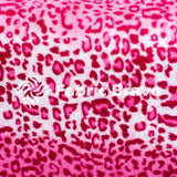 Pink Snow Leopard Fleece Fabric