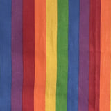 1" One Inch Multicolor Stripes Poly Cotton Fabric