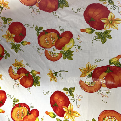 Pumpkin Slices Poly Cotton Fabric
