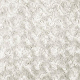 Ivory Minky Rosebud Fabric