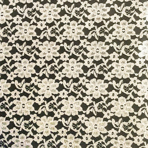 Ivory Raschel Lace Fabric