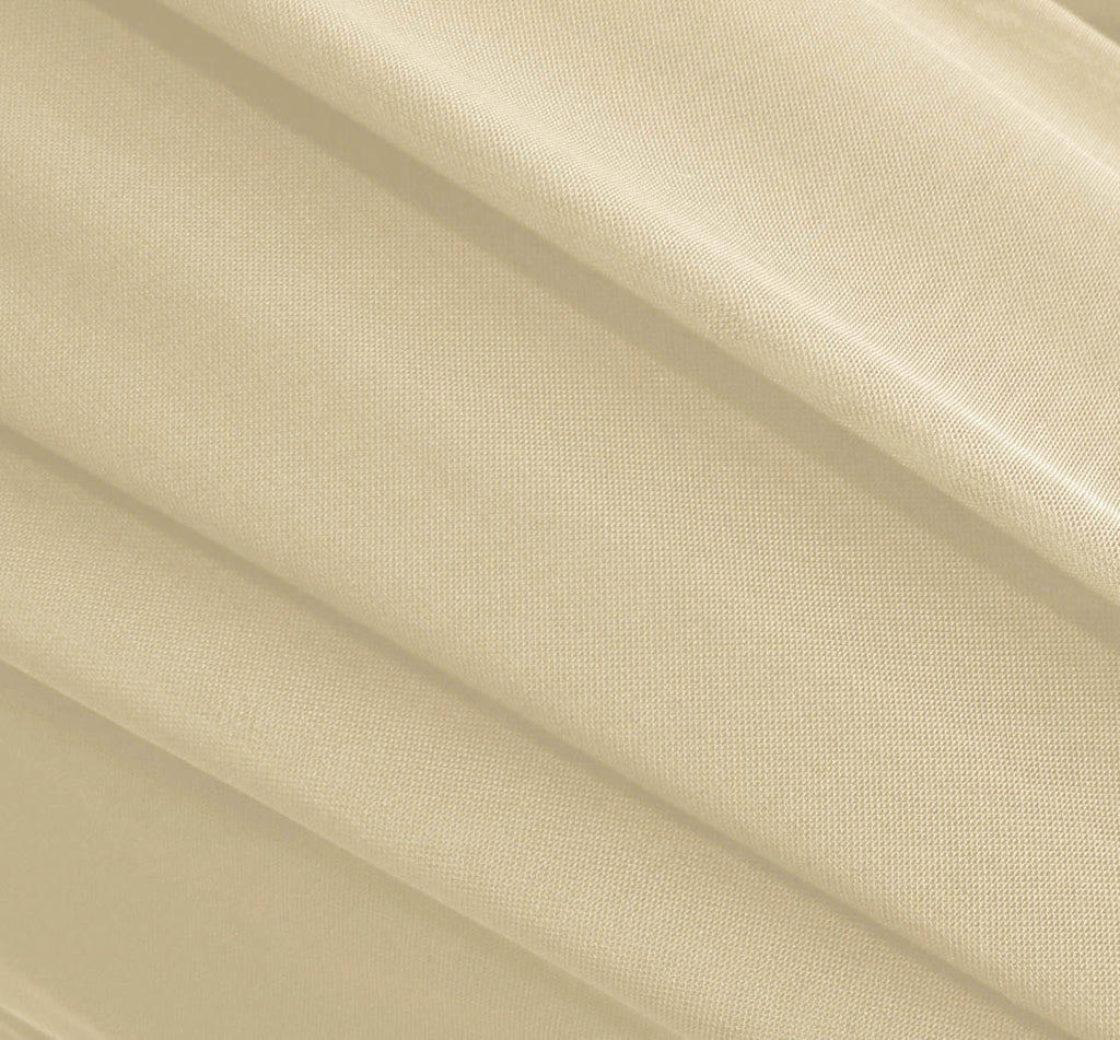 Ivory Stretch Mesh Fabric