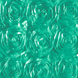 Rosette Satin Jade Fabric