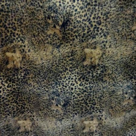 Leopard Skin Dark Anti Pill Fleece Fabric