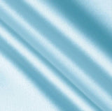 Light Blue Crepe Back Satin Fabric / 50 Yards Roll