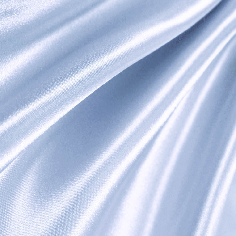 Bridal Satin Light Blue Fabric