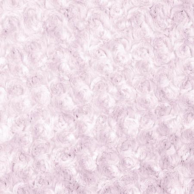 Light Pink Minky Rosebud Fabric