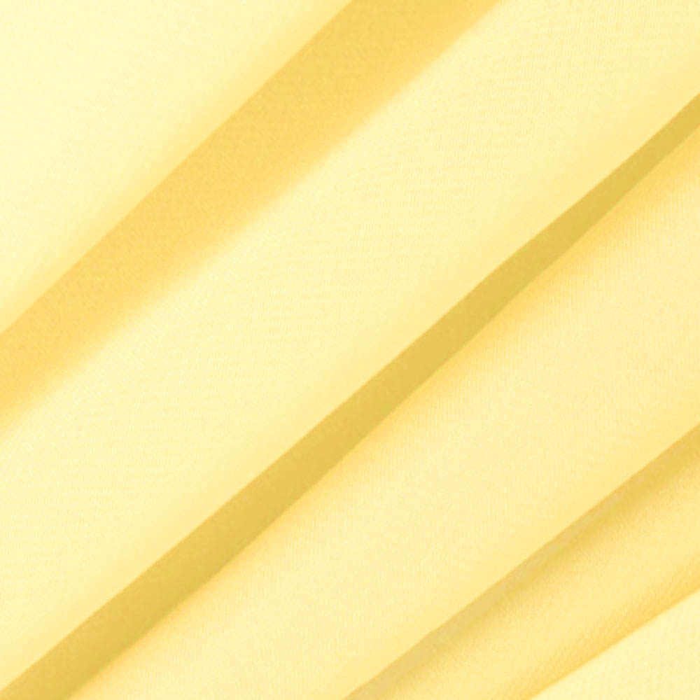 60 Wide Light Yellow Polyester Poplin Rectangular 