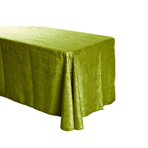 Lime Crinkle Crushed Taffeta Rectangular Tablecloth 90 x 156"