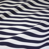 1/2" Half inch Navy White Spandex Fabric