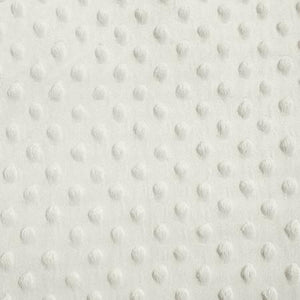 Ivory Minky Dimple Dot Fabric