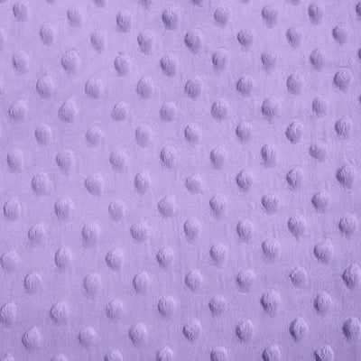 Lilac Minky Dimple Dot Fabric