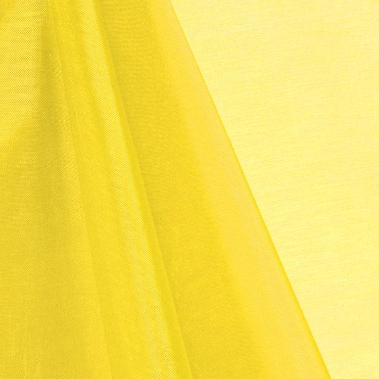 Yellow Mirror Crystal Organza Fabric / 100 Yards Roll