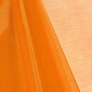Orange Mirror Crystal Organza Fabric / 100 Yards Roll