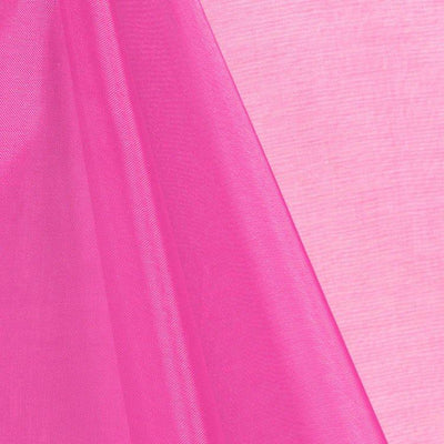 Hot Pink Mirror Crystal Organza Fabric / 100 Yards Roll
