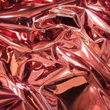 Maroon Mirror Reflective Vinyl Fabric / By The Roll