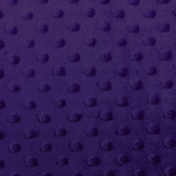 Dark Purple Minky Dimple Dot Fabric