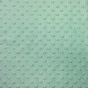 Icy Mint Minky Dimple Dot Fabric