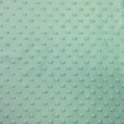 Icy Mint Minky Dimple Dot Fabric