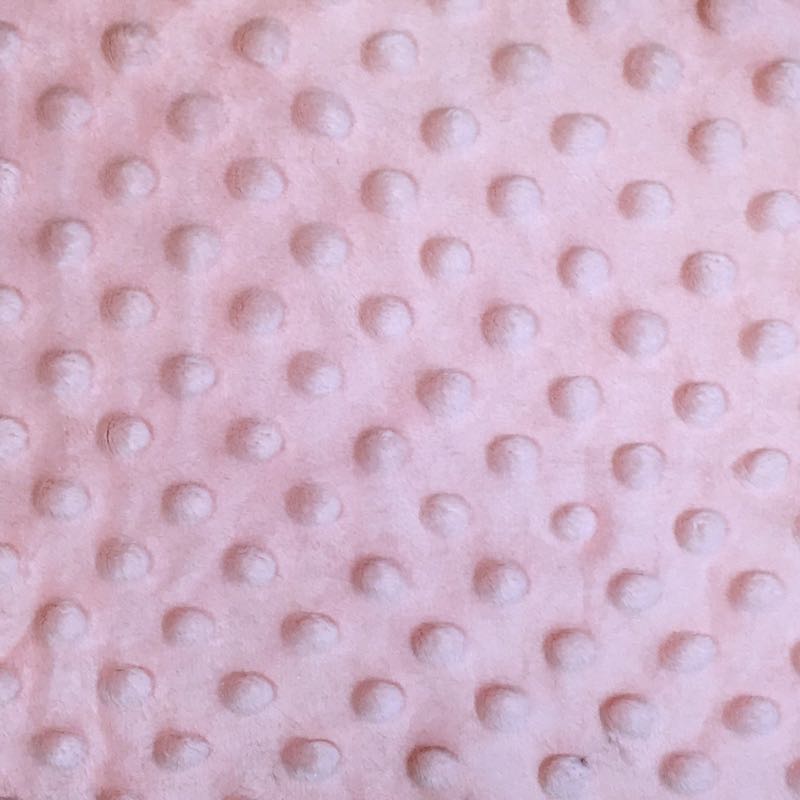 Peach Minky Dimple Dot Fabric