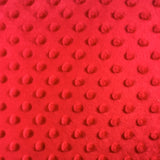 Tomato Minky Dimple Dot Fabric