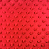 Tomato Minky Dimple Dot Fabric