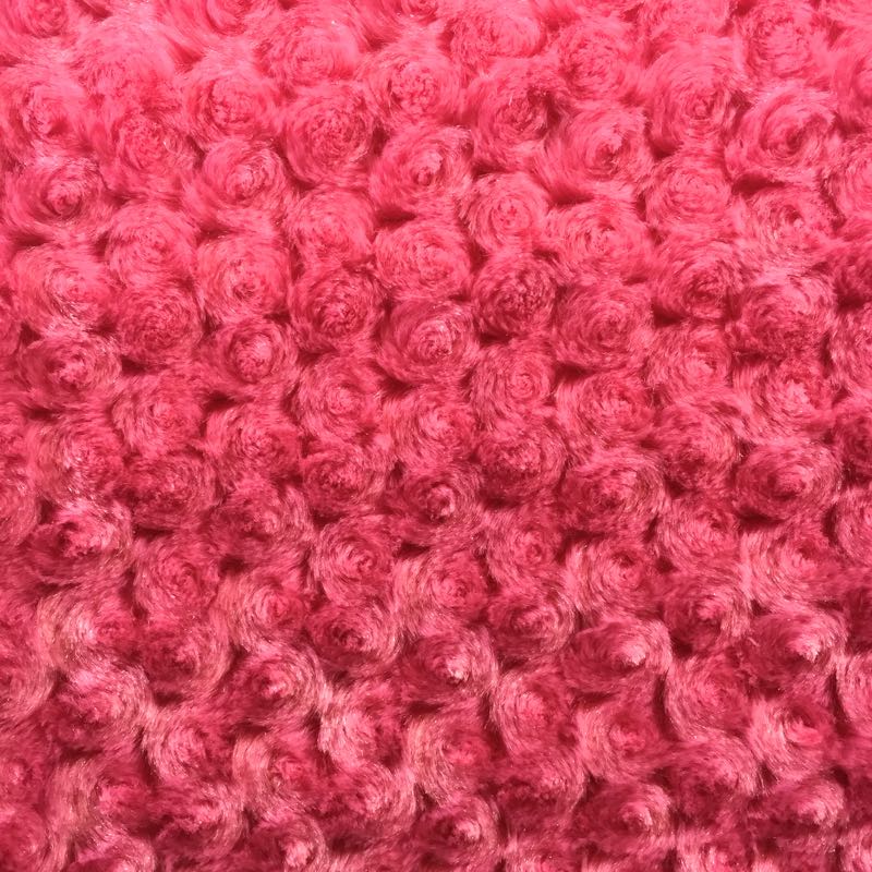 Strawberry Minky Rosebud Fabric