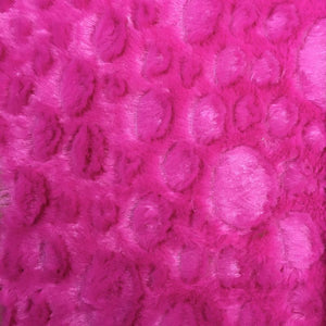 Fuchsia Minky Stone Fabric