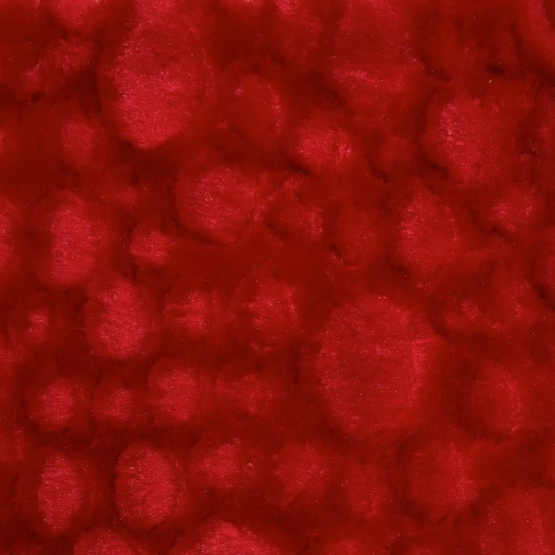Red Minky Stone Fabric