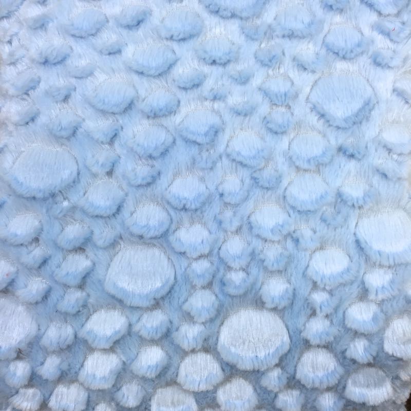 Sky Blue Minky Stone Fabric