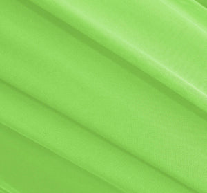 Neon Lime Stretch Mesh Fabric