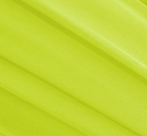 Neon Yellow Stretch Mesh Fabric