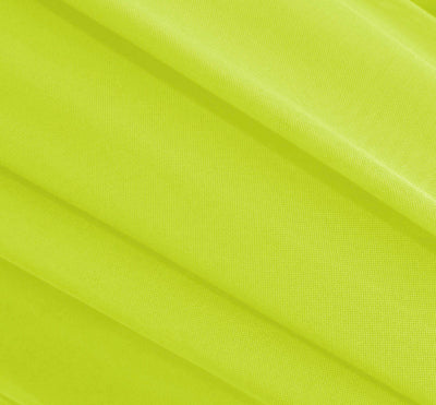 Neon Yellow Stretch Mesh Fabric