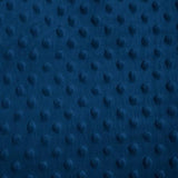 Navy Blue Gray Minky Dimple Dot Fabric