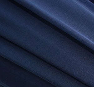 Navy Stretch Mesh Fabric