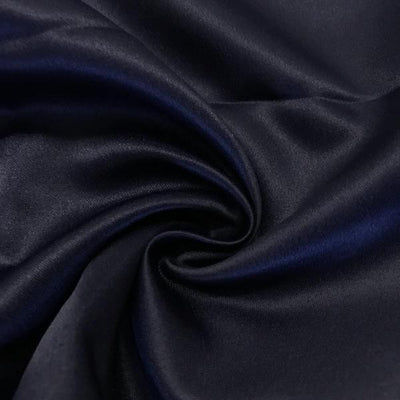 Navy Blue Dull Matte Bridal Satin Fabric