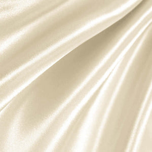 Ivory Poly Satin Fabric / 50 Yards Roll