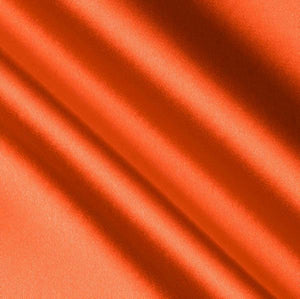 Orange Crepe Back Satin Fabric / 50 Yards Roll