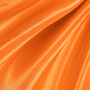 Orange Poly Satin Fabric