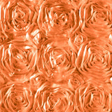 Rosette Satin Orange Fabric